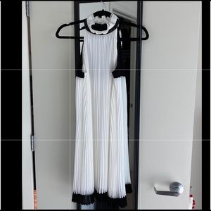 WHBM Halter Neck Pleated Shift Dress